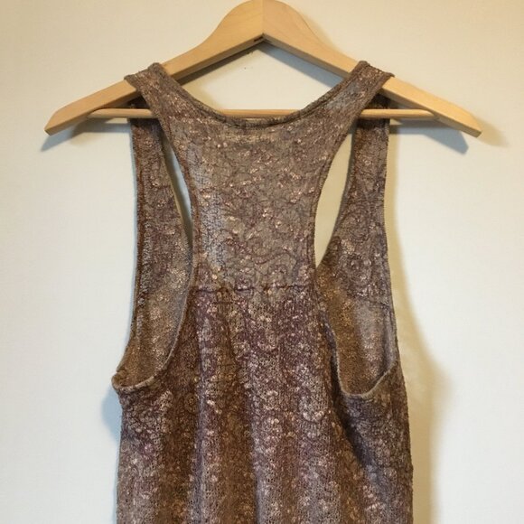 Phanuel High Low Gradation Lace Knit Tank Top - Picture 5 of 16